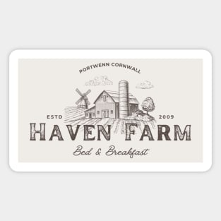 Doc Martin Haven Farm Aunty Joan Portwenn Port Isaac Cornwall Dark Magnet